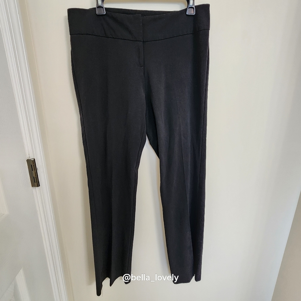 Kenneth Cole Women's Black Straight Leg Pants Dress Slacks Work Pants